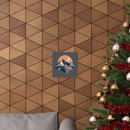 Lone Collection Wolf 17 Matte Square Posters