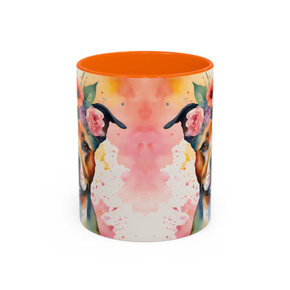Staffordshire Bull Terrier 03 Accent Coffee Mug - Dog Lover Gift