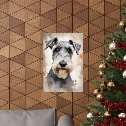 Dogs Schnauzer 03 Matte Vertical Poster