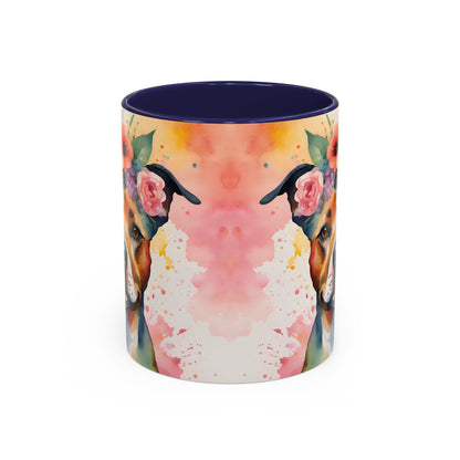 Staffordshire Bull Terrier 03 Accent Coffee Mug - Dog Lover Gift