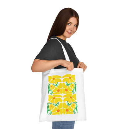 Abstract flowers 12 Cotton Tote