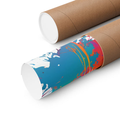 Multicolored Tiger 1 Matte Vertical Poster