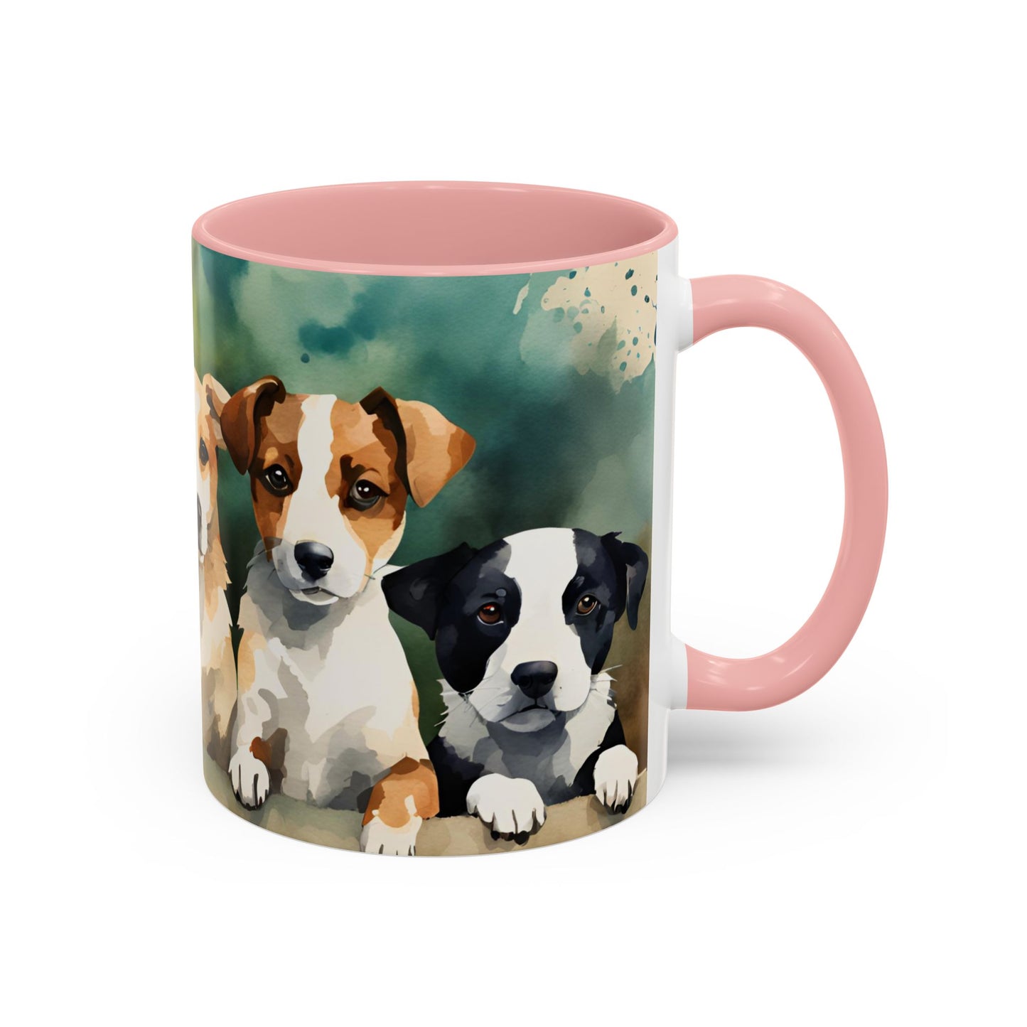 Multicoloured Doggies 12 Accent Mug 11oz