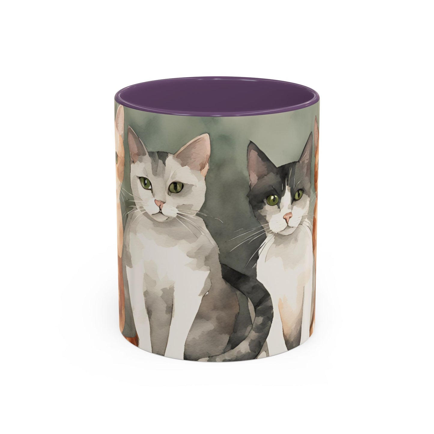 Kitties in a Row 1 Accent Mug 11oz