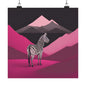 Lone Collection Zebra 12 Matte Square Posters
