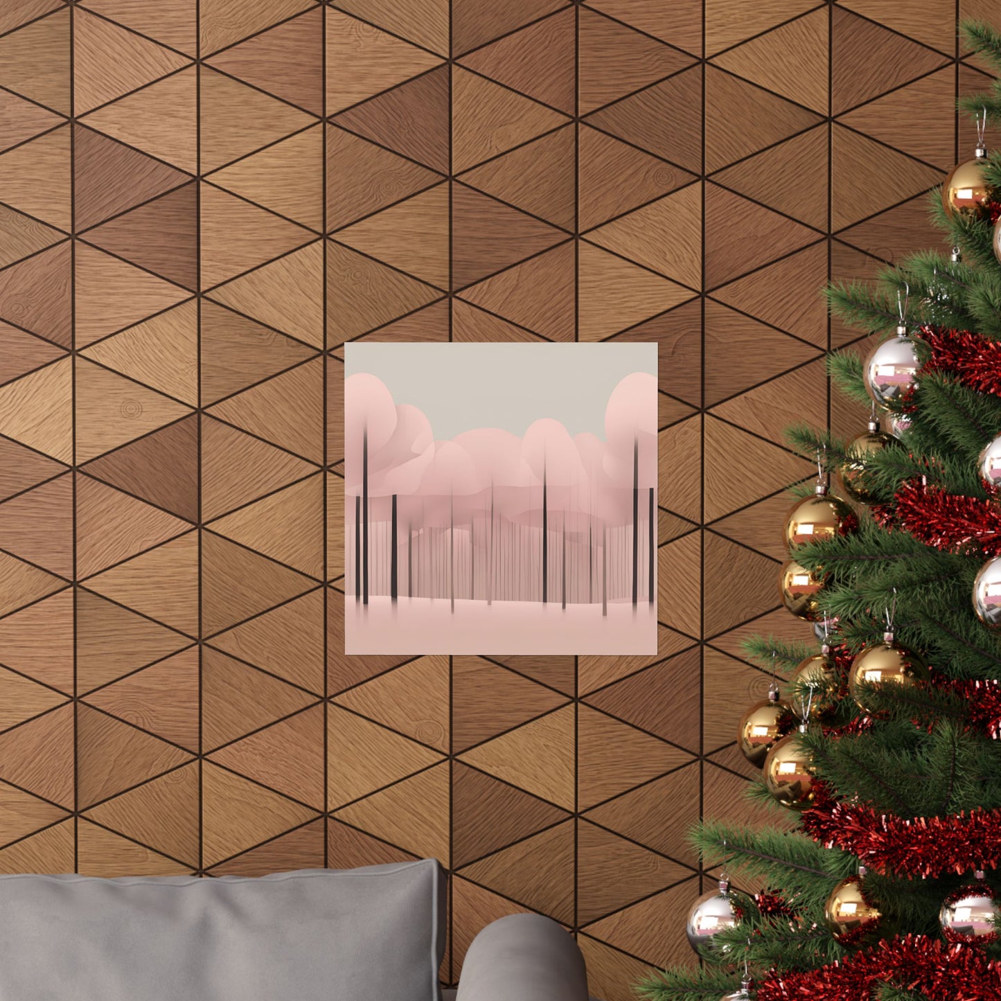 Lonely Forest Pink 12 Matte Square Posters