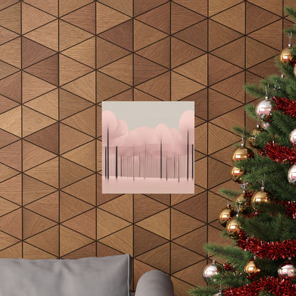 Lonely Forest Pink 12 Matte Square Posters