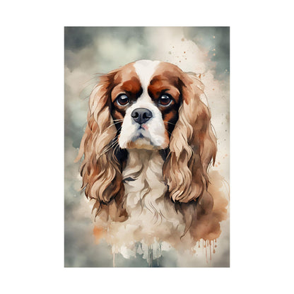 Dogs King Charles Spaniel 01 Matte Vertical Poster
