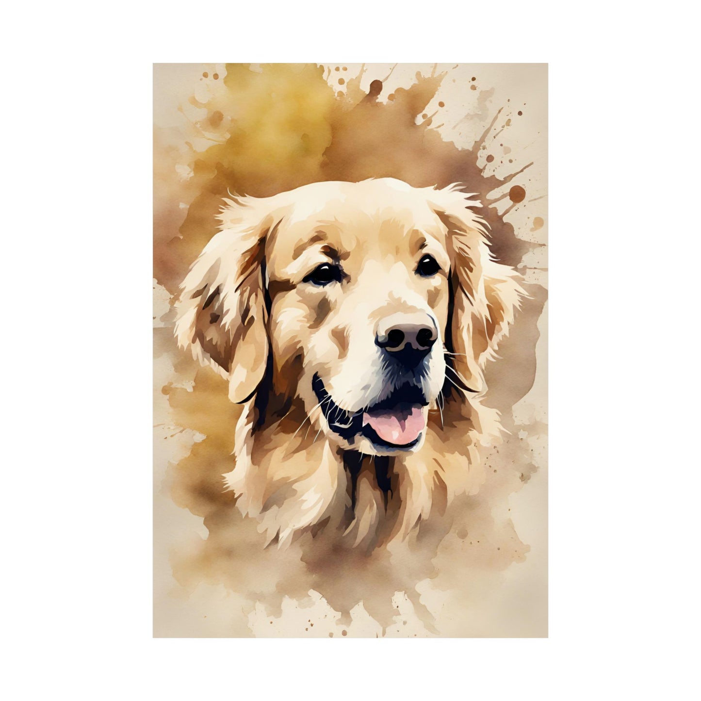 Dogs Golden Retriever 01 Matte Vertical Poster