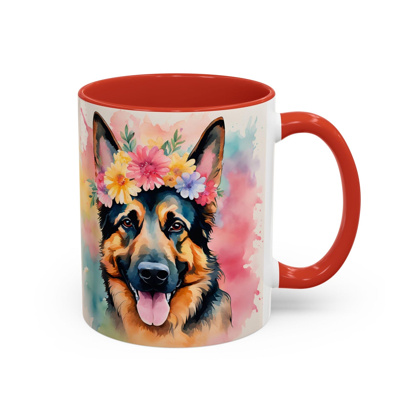 German Shepherd 02 Accent Coffee Mug - Dog Lover Gift