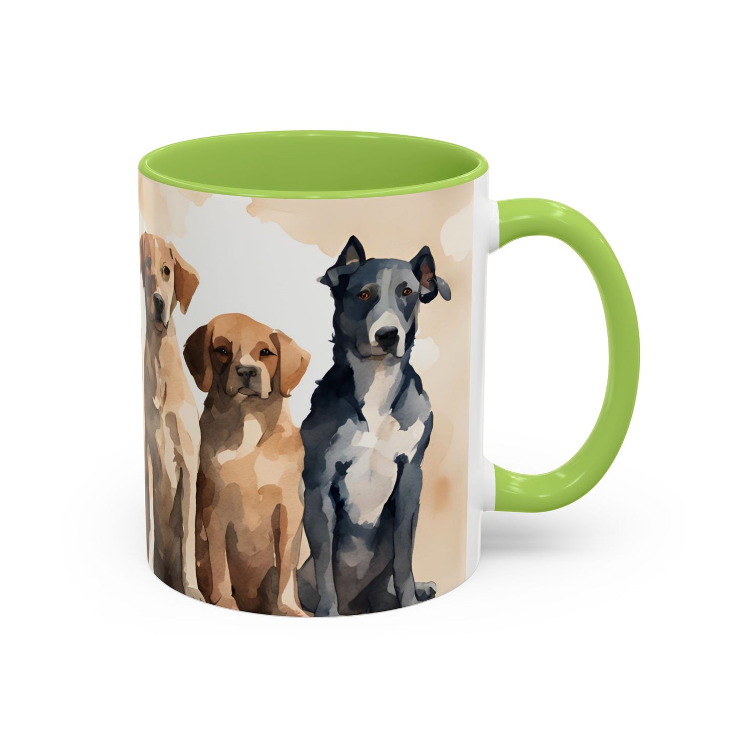 Doggies in a Row 3 Accent Mug 11oz