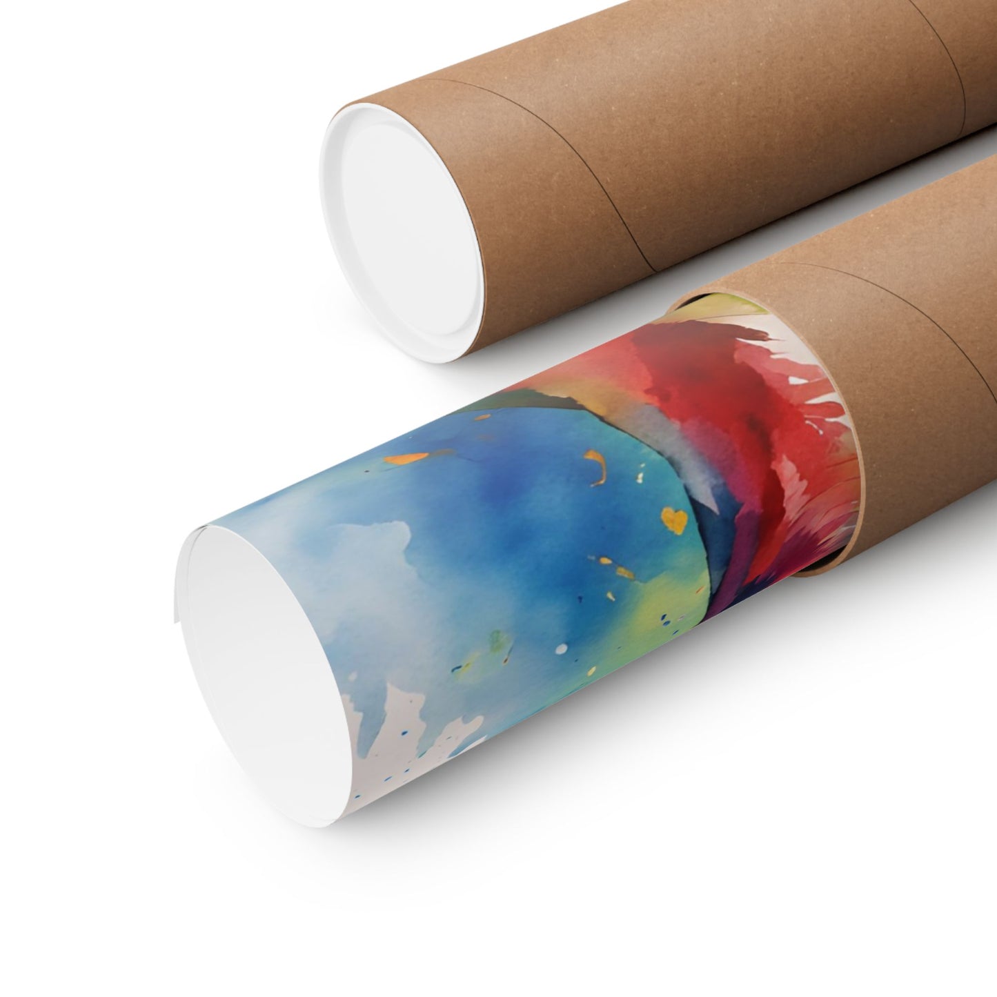 Multicolored Goofy Greyhound 01 Matte Vertical Poster