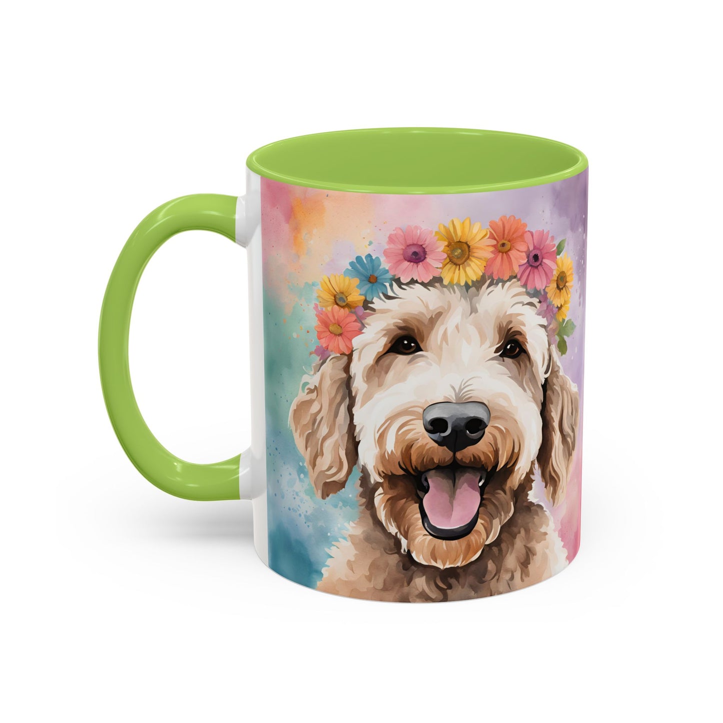 Labradoodle 02 Accent Coffee Mug - Dog Lover Gift