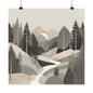 Lonely Forest 2 Matte Square Posters