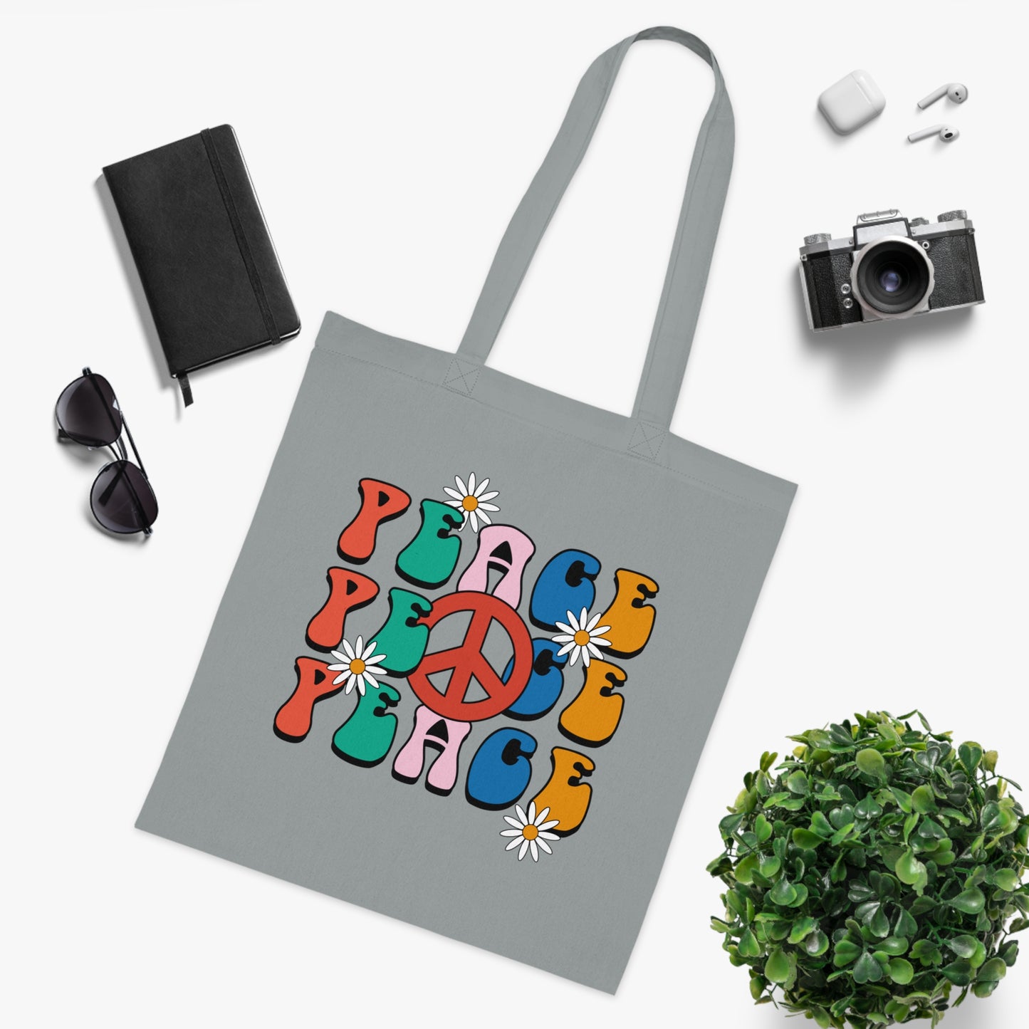 Flower power 05 Cotton Tote