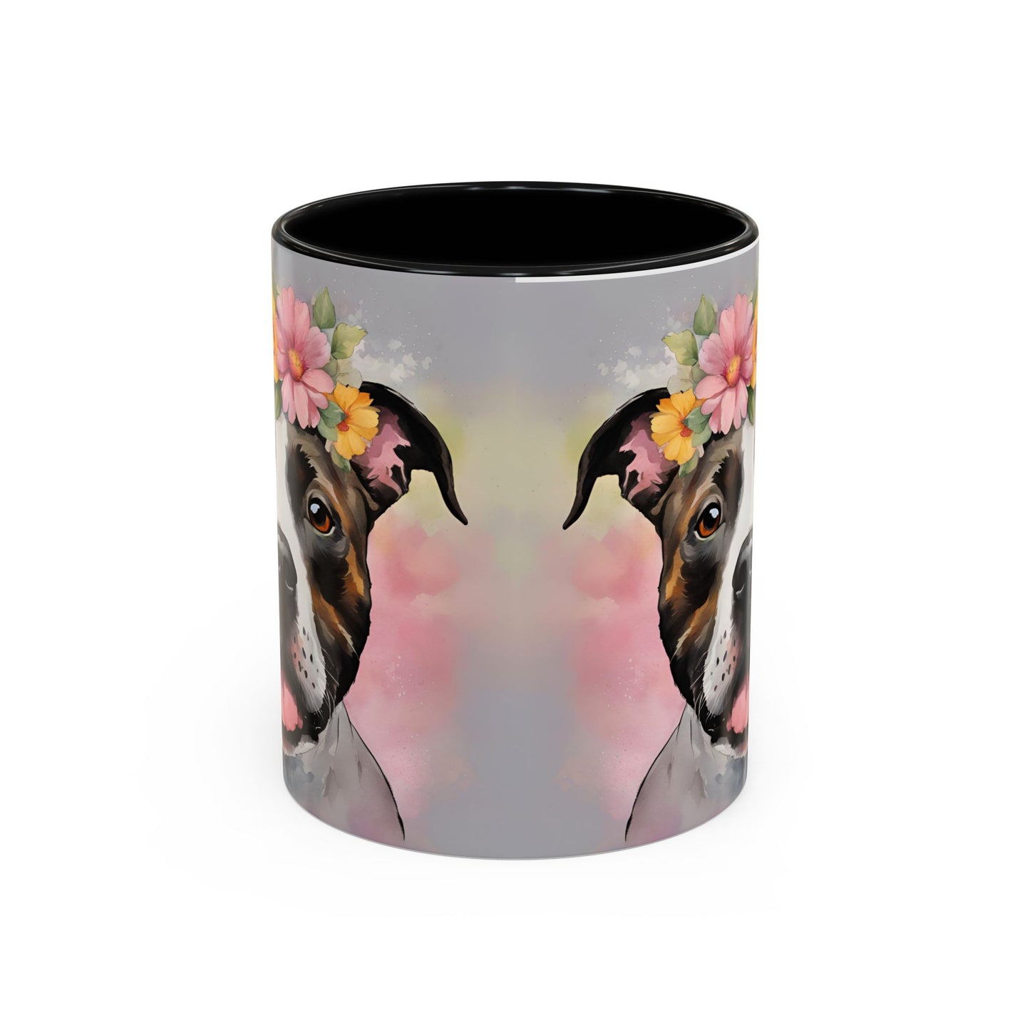 Staffordshire Bull Terrier 01 Accent Coffee Mug - Dog Lover Gift