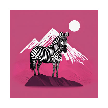 Lone Collection Zebra 19 Matte Square Posters