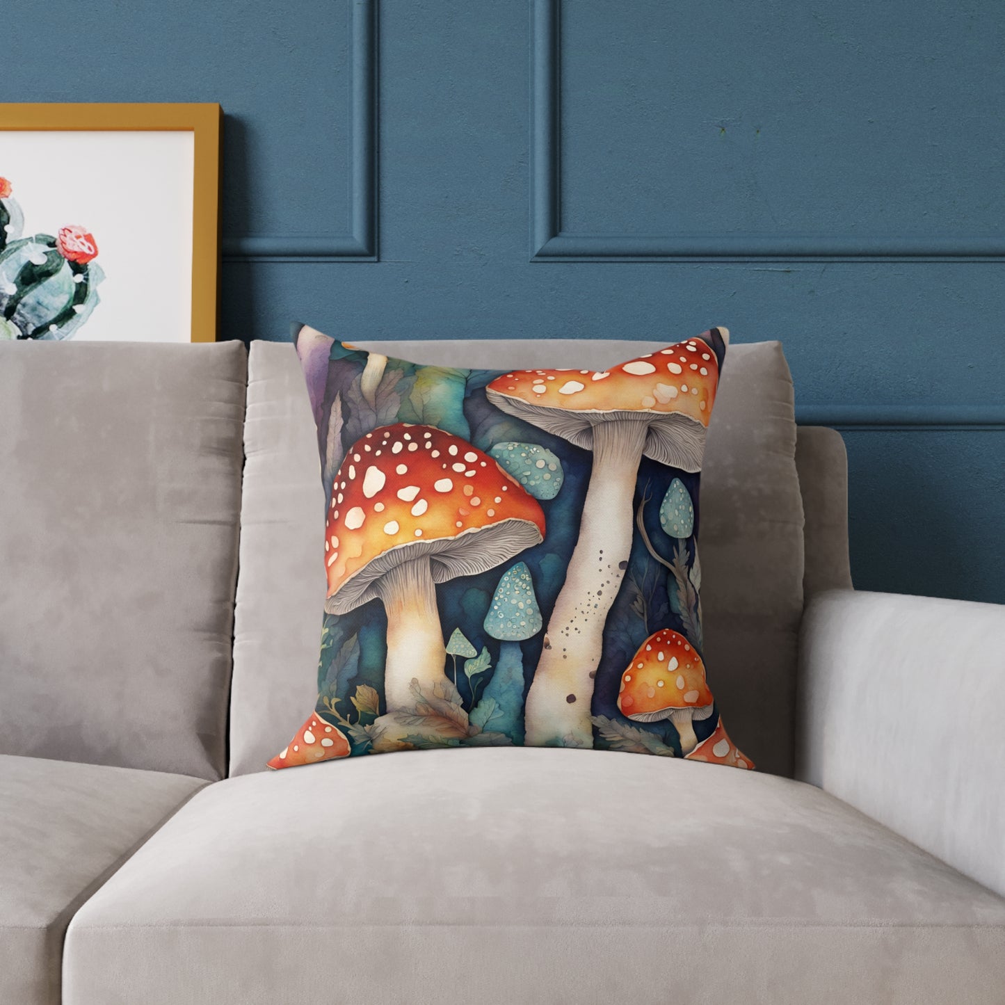 Toadstool 02 Poly Pillow - Natures Beauty Design