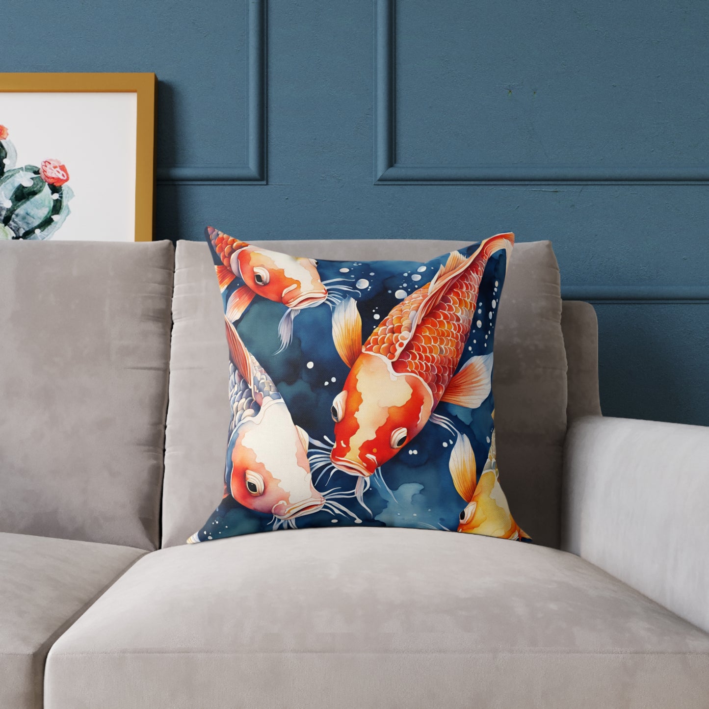 Koi Carp 03 Poly Pillow - Natures Beauty Design