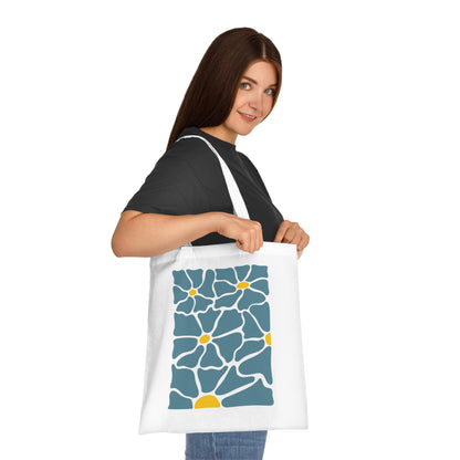 Abstract flowers 21 Cotton Tote