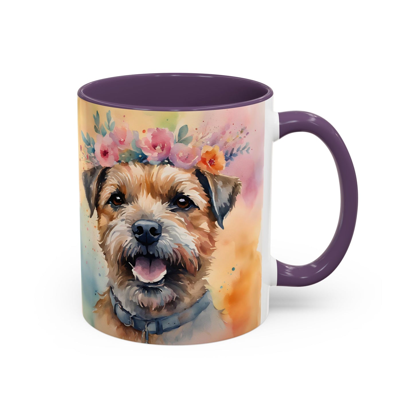 Border Terrier 01 Accent Coffee Mug - Dog Lover Gift