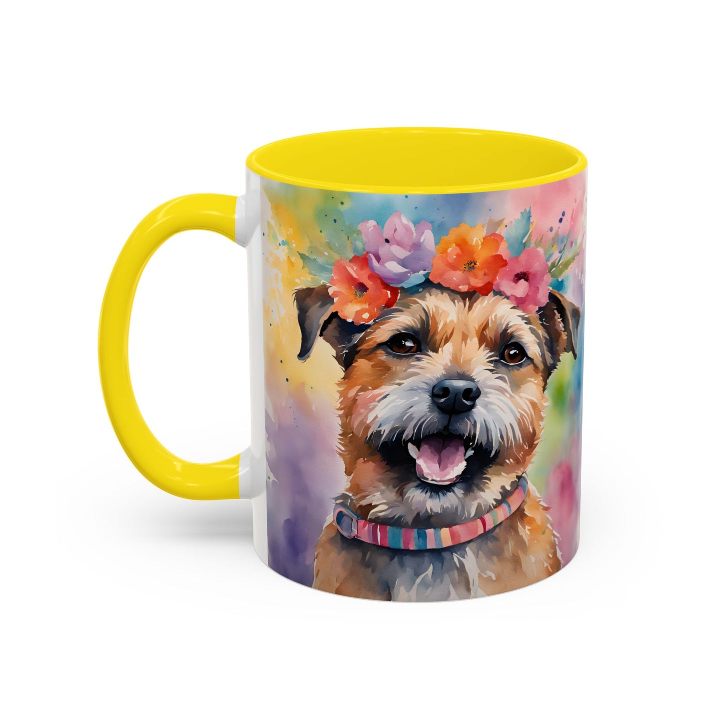 Border Terrier 04 Accent Coffee Mug - Dog Lover Gift