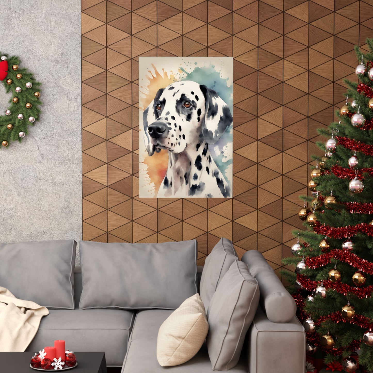 Dogs Dalmatian 02 Matte Vertical Poster