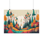 Retro forest 4 Matte Horizontal Posters