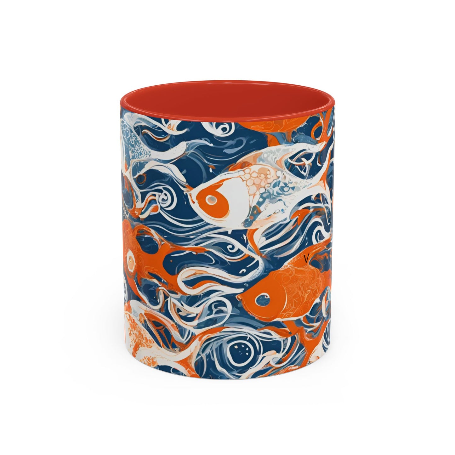 Orange Fish 09 Accent Coffee Mug (11oz)