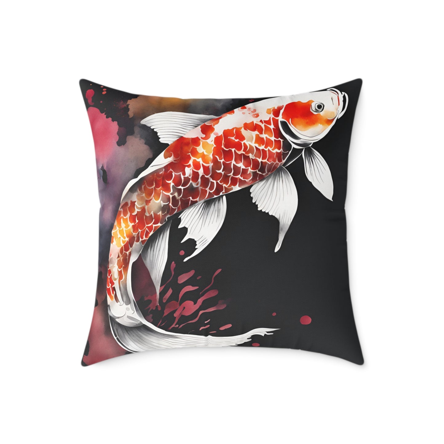 Koi Carp 01 Poly Pillow - Natures Beauty Design
