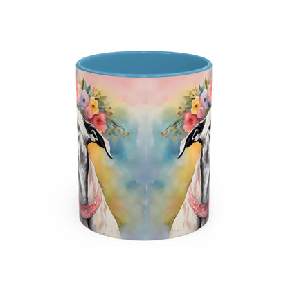 Greyhound 02 Accent Coffee Mug - Dog Lover Gift
