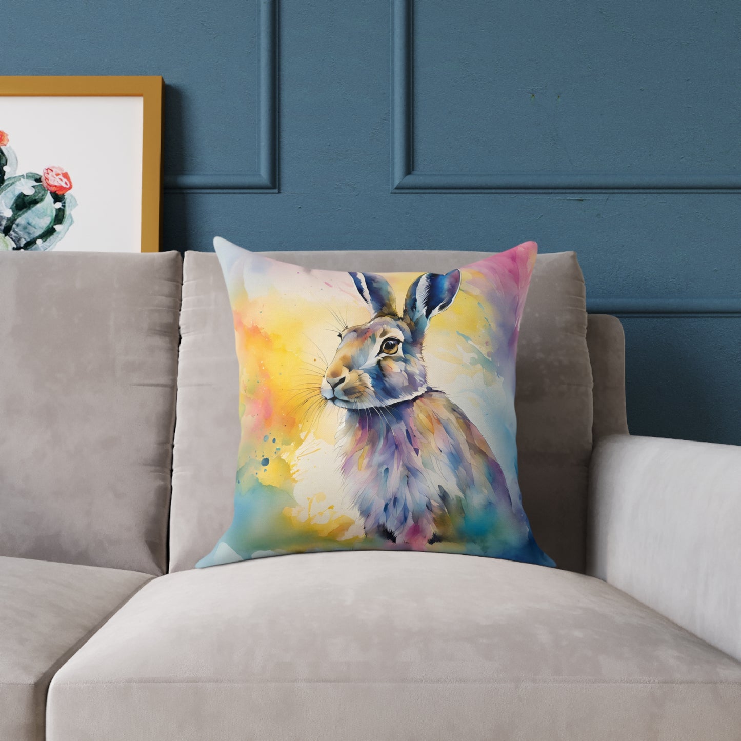 Hare 03 Poly Pillow - Natures Beauty Design