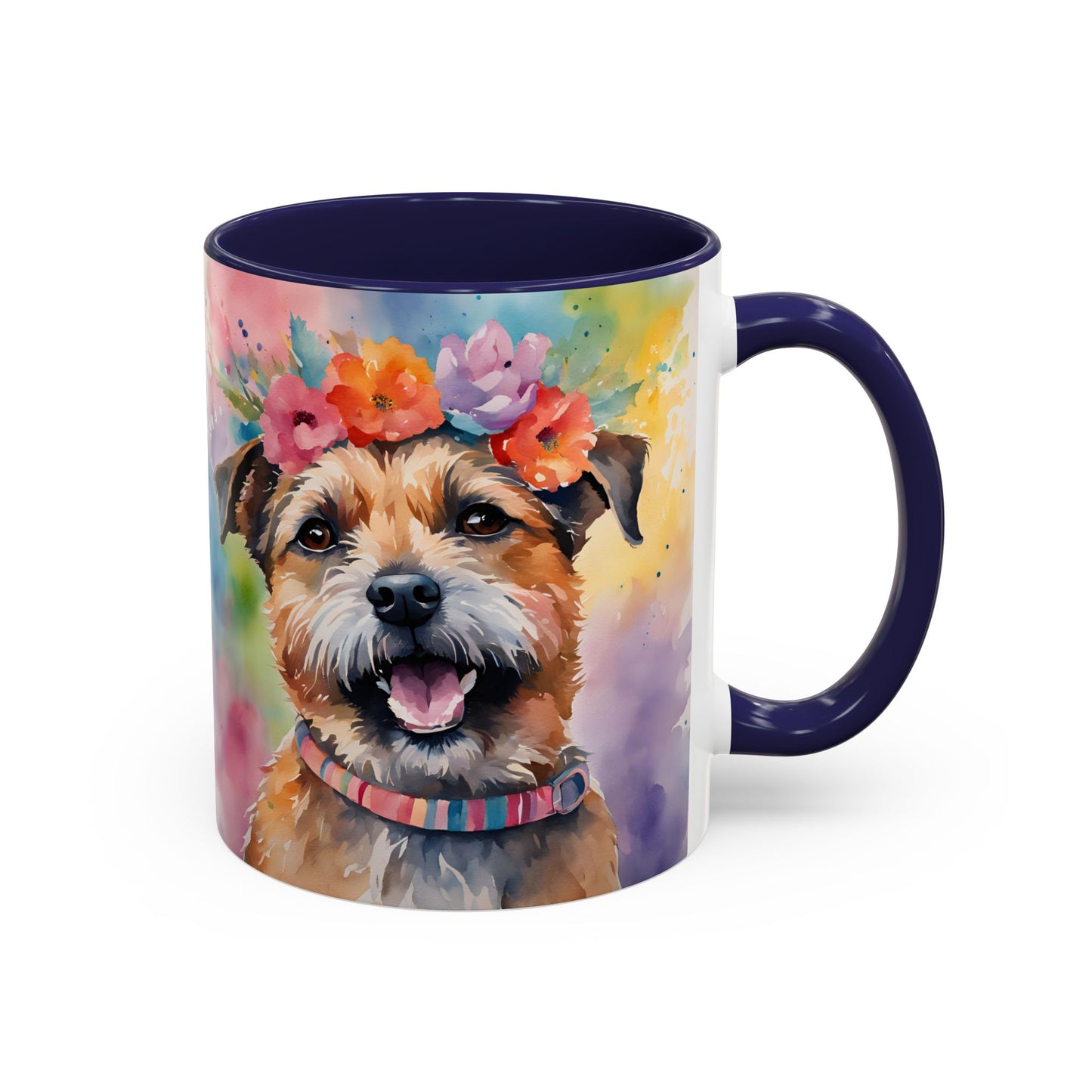 Border Terrier 04 Accent Coffee Mug - Dog Lover Gift