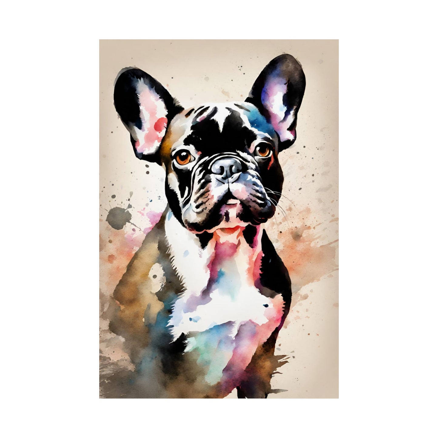 Dogs French Bulldog 03 Matte Vertical Poster