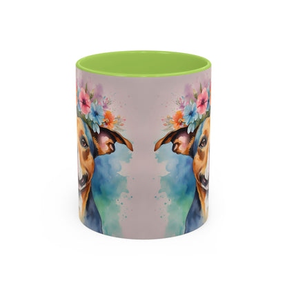 Staffordshire Bull Terrier 02 Accent Coffee Mug - Dog Lover Gift