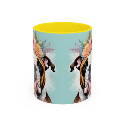 British Bulldog 02 Accent Coffee Mug - Dog Lover Gift