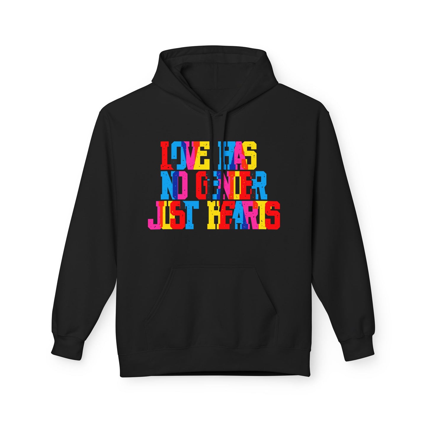 Love Has No Gender Just Hearts Unisex Valentines Hoodie