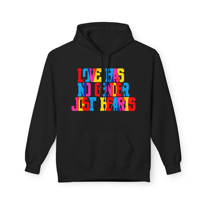 Love Has No Gender Just Hearts Unisex Valentines Hoodie