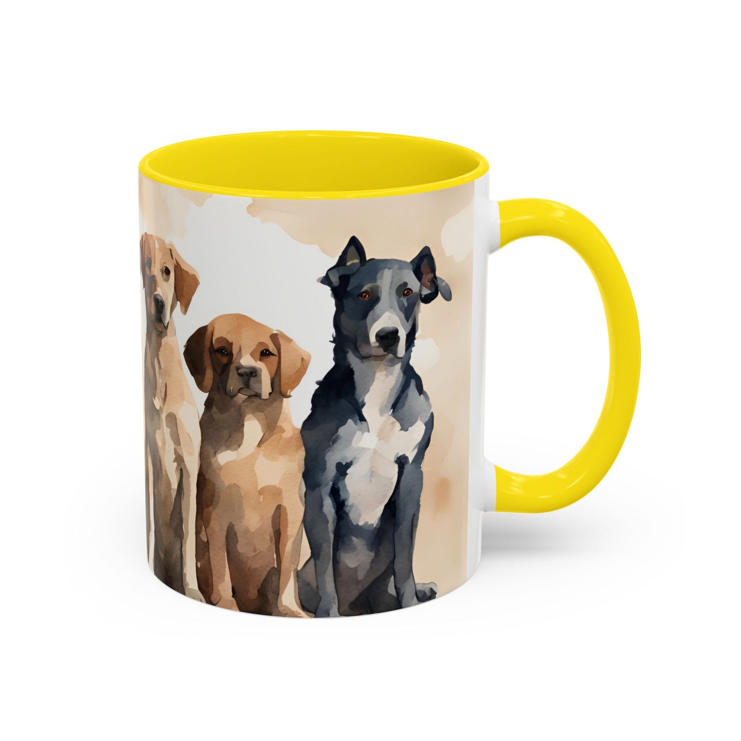 Doggies in a Row 3 Accent Mug 11oz