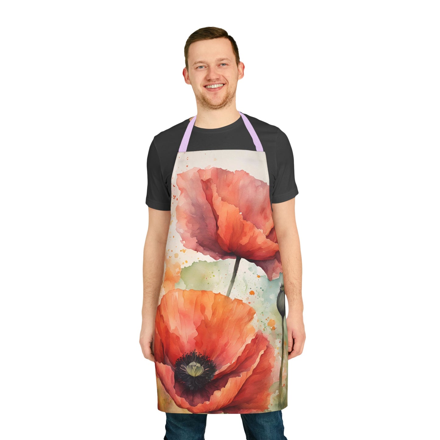 Poppies 01 Apron 5-Color Straps