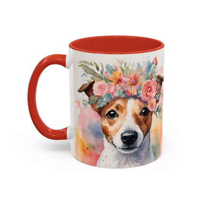 Jack Russell 01 Accent Coffee Mug - Dog Lover Gift
