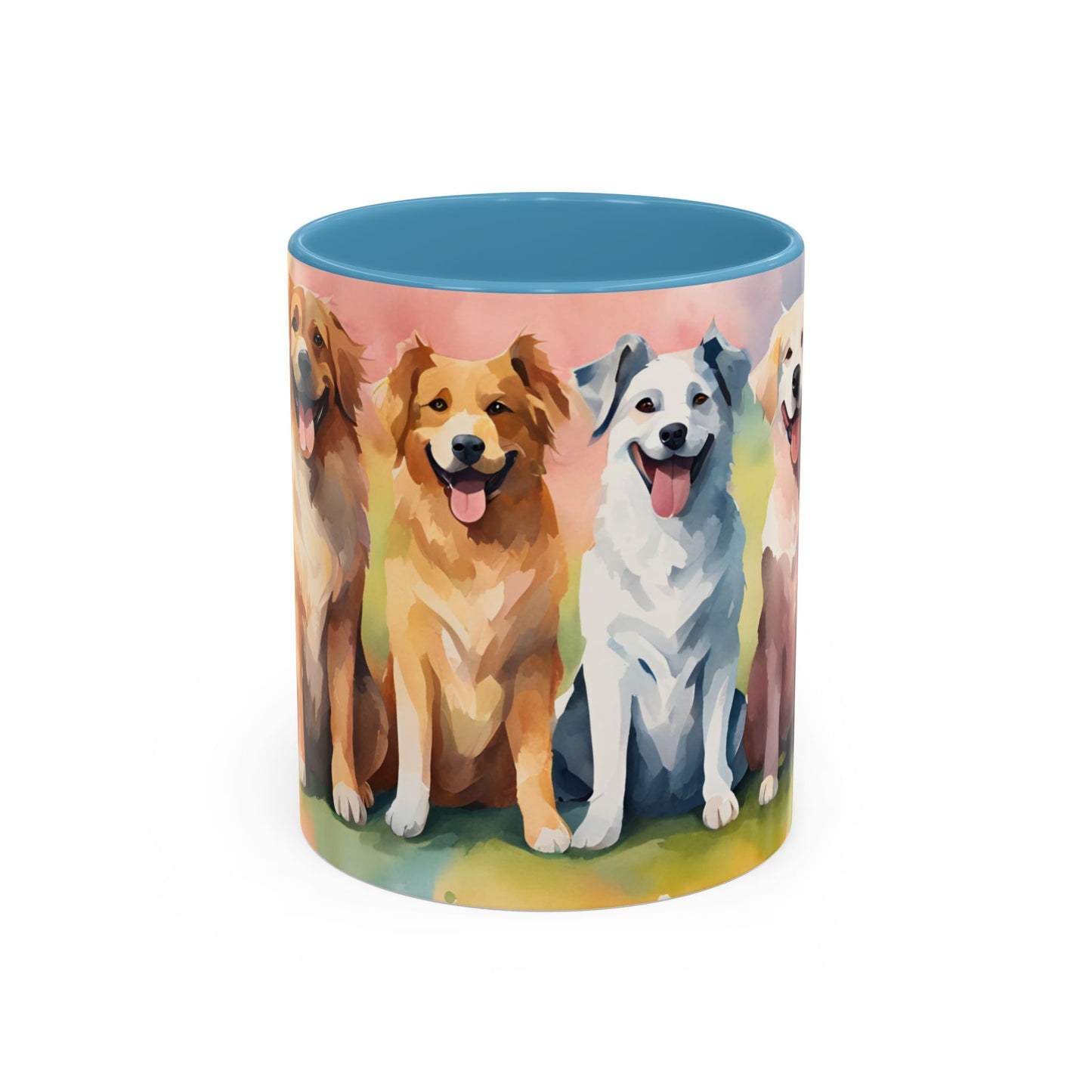 Multicoloured Doggies 8 Accent Mug 11oz