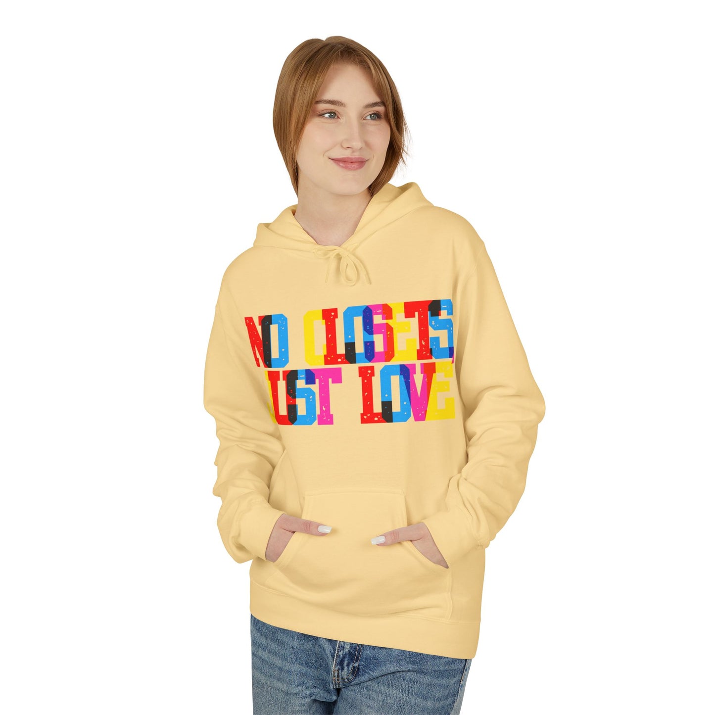 No Closets Just Love Unisex Valentines Hoodie