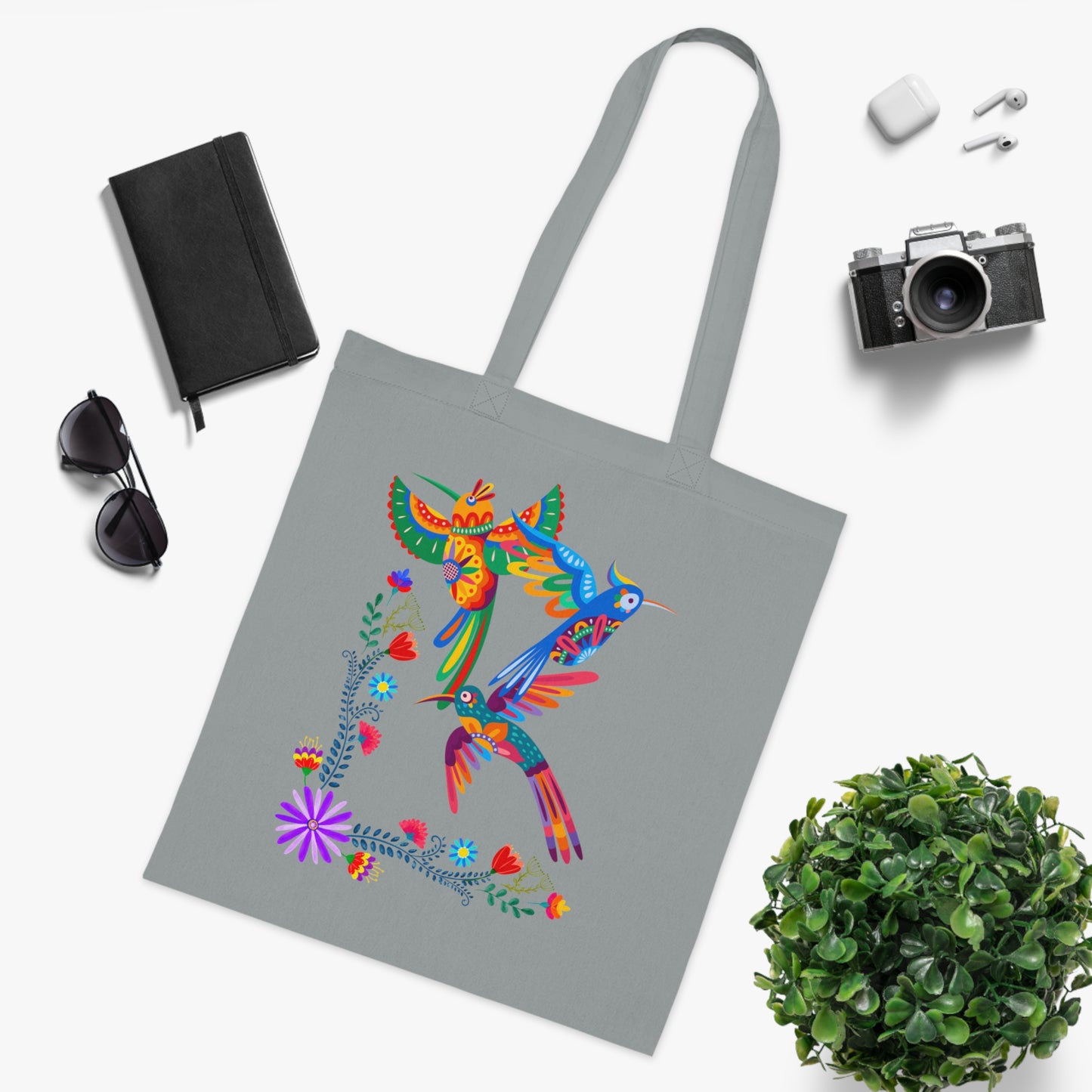 Funky birds 05 Cotton Tote