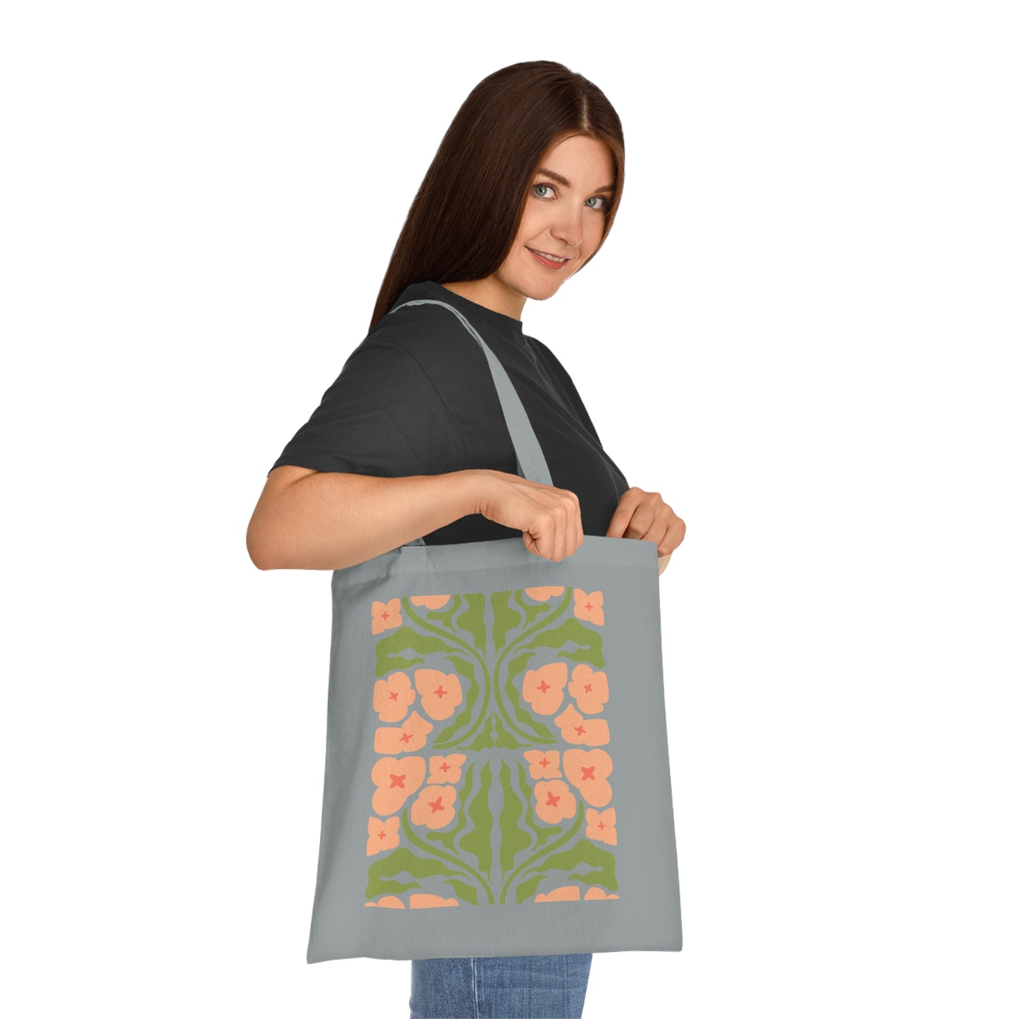 Abstract flowers 03 Cotton Tote