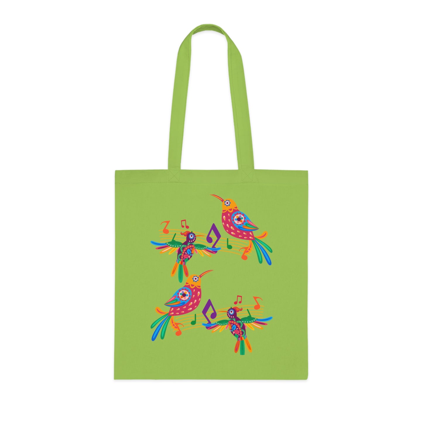 Funky birds 06 Cotton Tote