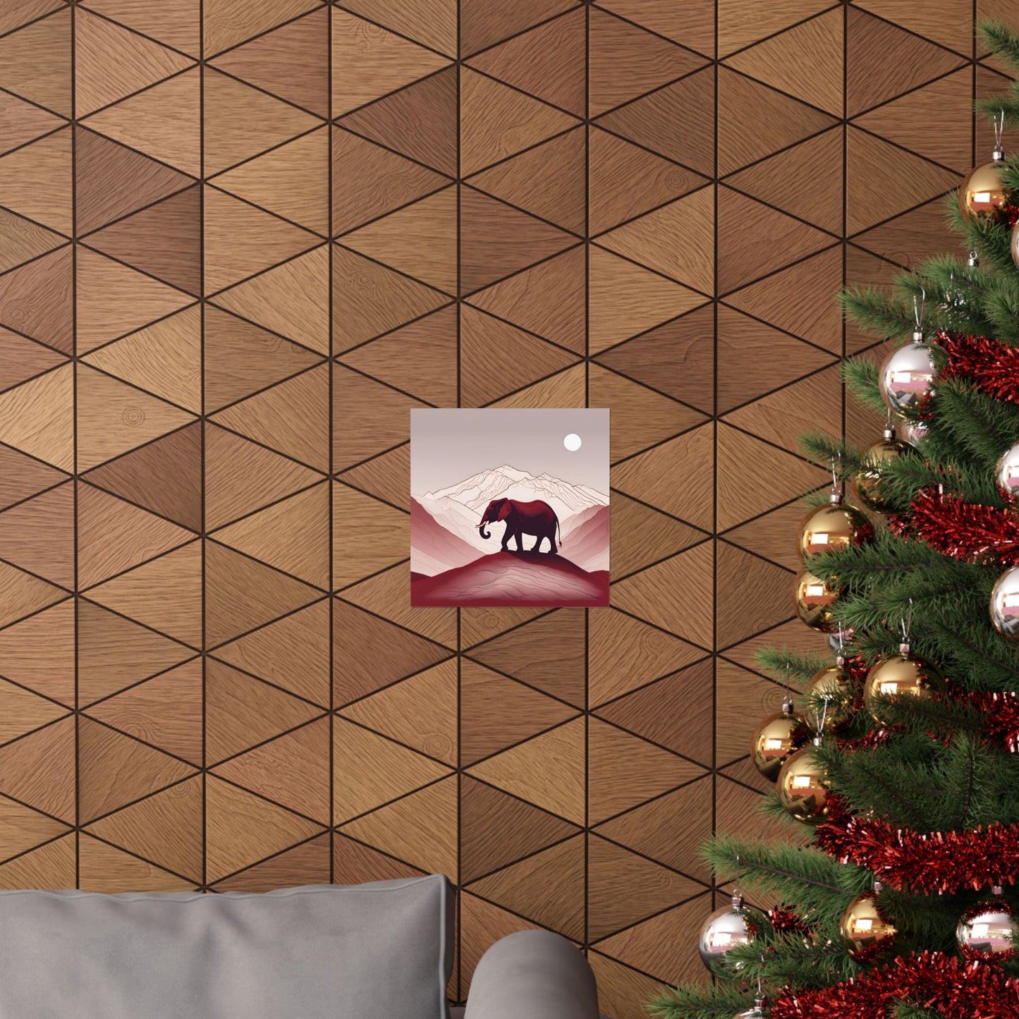 Lone Collection Elephant 6 Matte Square Posters