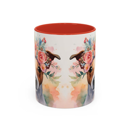 Jack Russell 01 Accent Coffee Mug - Dog Lover Gift