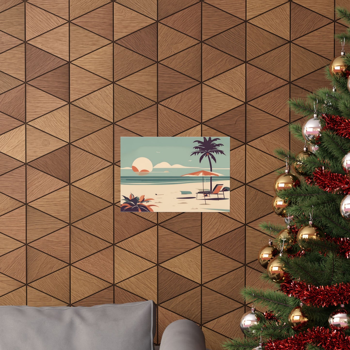 Retro beach 3 Matte Horizontal Posters