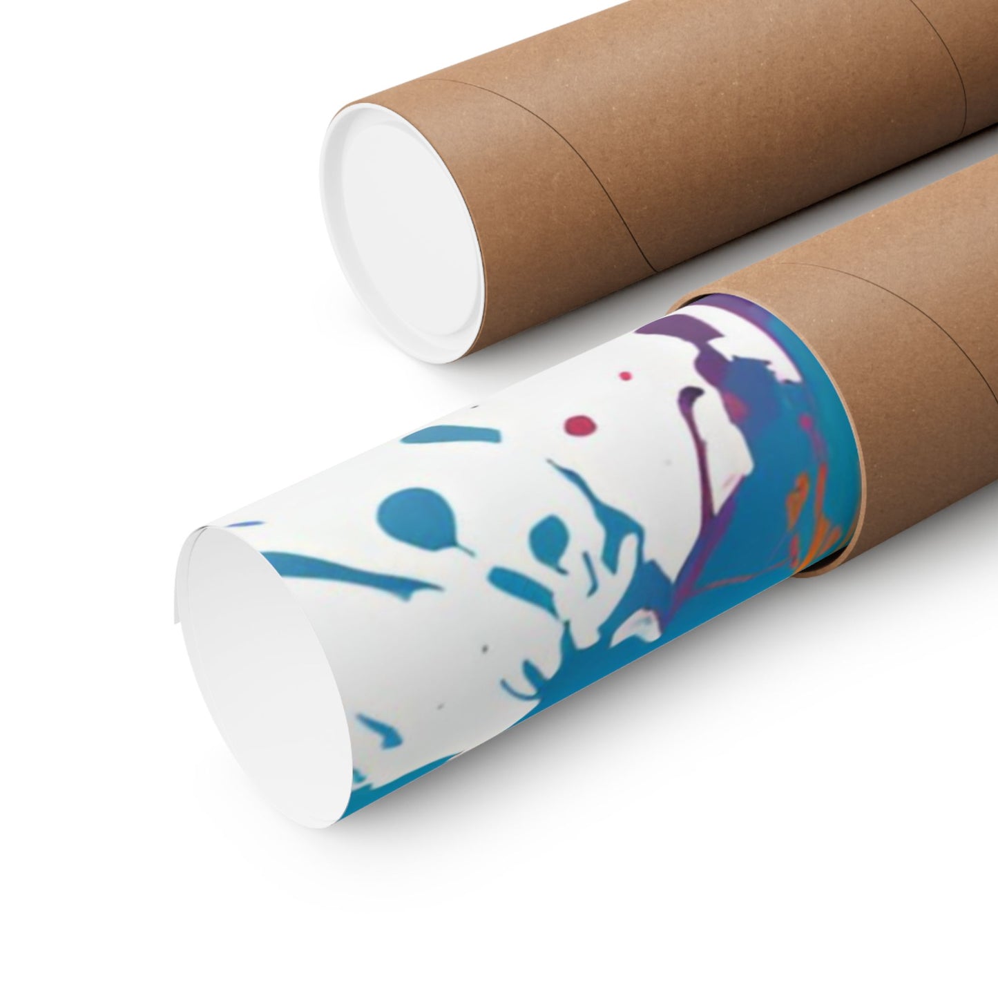 Multicolored Tiger 1 Matte Vertical Poster